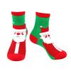 Cute Cartoon Mid-calf Cotton Socks With Christmas Elk Snowman And Sock Patterns
