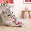 Stimulating Cat Play Toy Cuddle Pillow Toy, Catnip with Silver Vine, Crinkle Kitten Kicker Independent Cute Print Snuggle for Indoor Cats Biting