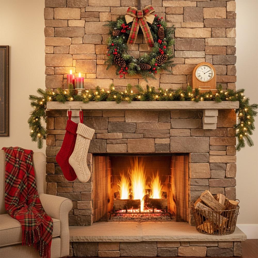 Stroik Wianek Świąteczny Klasyczny Dekoracyjny Ozdobny Na Drzwi Wiszący