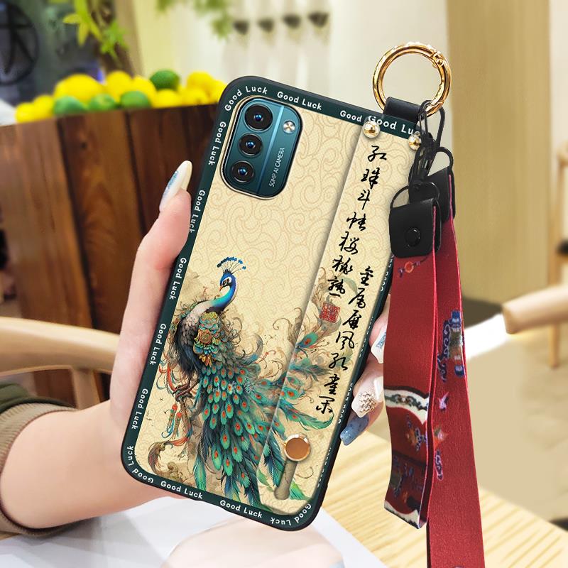 Phone Holder Silicone Phone Case For Nokia G11/G21 Protective Ring Fashion Soft Case Back Cover Durable Shockproof