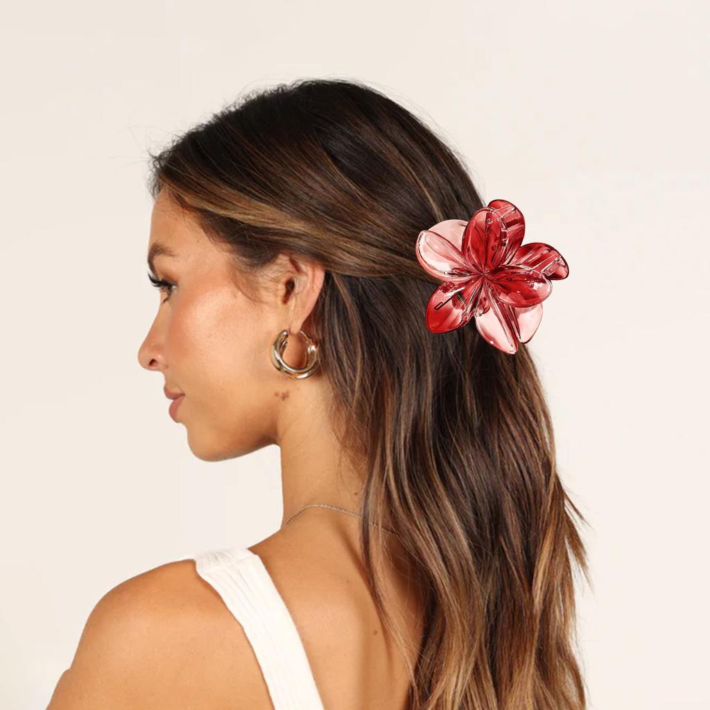 Plumeria Hair Clip Large High-grade Gradient Flower Hair Clip 1pc