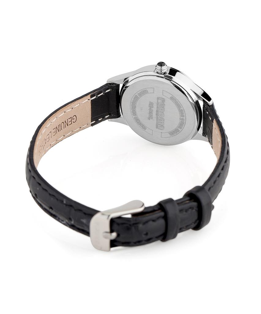 Lenomasigye Classic Rome Women'S Leather Watch Re5460Lbk