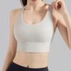 Mi Ling Cross-Back Yoga Tank Top with Built-in Bra
