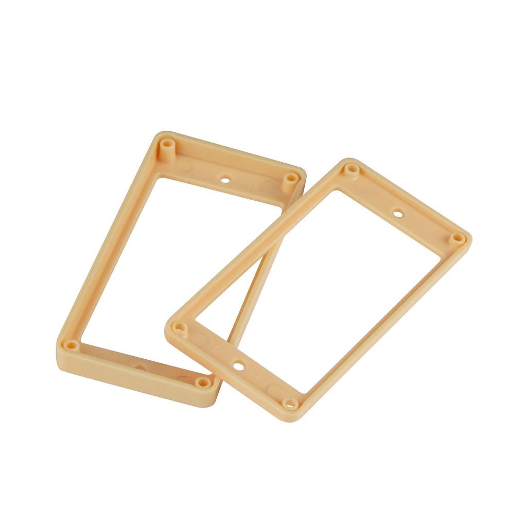 NEW Set of Neck & Bridge Flat Guitar Pickup Frame Humbucker Pickup Mounting Rings For Electric Guitar кремовый