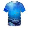 3D Digital Printing T-Shirt Teen Men's Short Sleeve Top Versatile Breathable