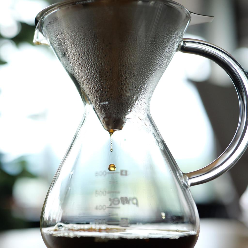 PYREX Coffee Server, 600ml, with Stainless Steel Filter, CP-8537, Clear