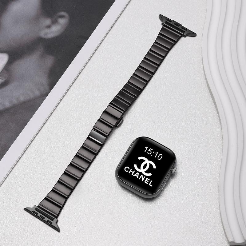 רצועת Apple iWatch מפרקי במבוק אבזם פרפר לסדרות 10/11