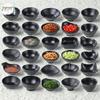 Black Matte Melamine Rice & Dipping Sauce Bowl for Restaurants, Hotels, Hot Pot, and Malatang.