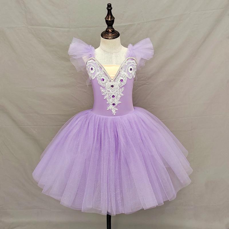 Costume da Balletto per Bambini: Gonna Performance Cigno Piccolo per Lezione di Danza - Edizione 1 Giugno