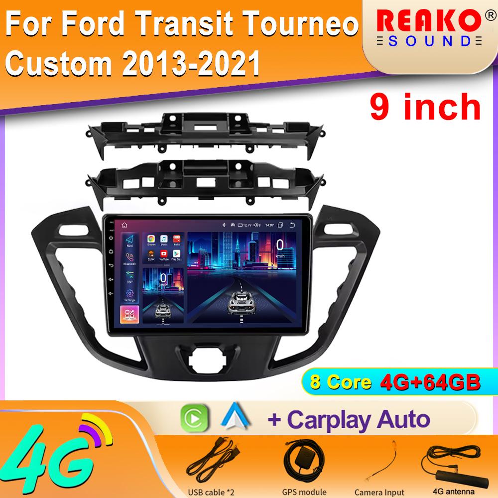 Android Carplay Auto for Ford Transit Tourneo Custom 2013-2021 Navigation Car Radio 2 Din Multimedia Player Head Unit Stereo