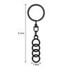 1 Pieza Insignia Metálica 3D para Coche Llavero Aleación de Zinc Llaveros Accesorios para Coche Para Audi A4 A3 A5 A6 A7 A8 Q3 Q5 Q7 Q8 B5 B6 B7 B8 B9 Q7 8P 8V 8L Q7 S4 S5 S6 S7