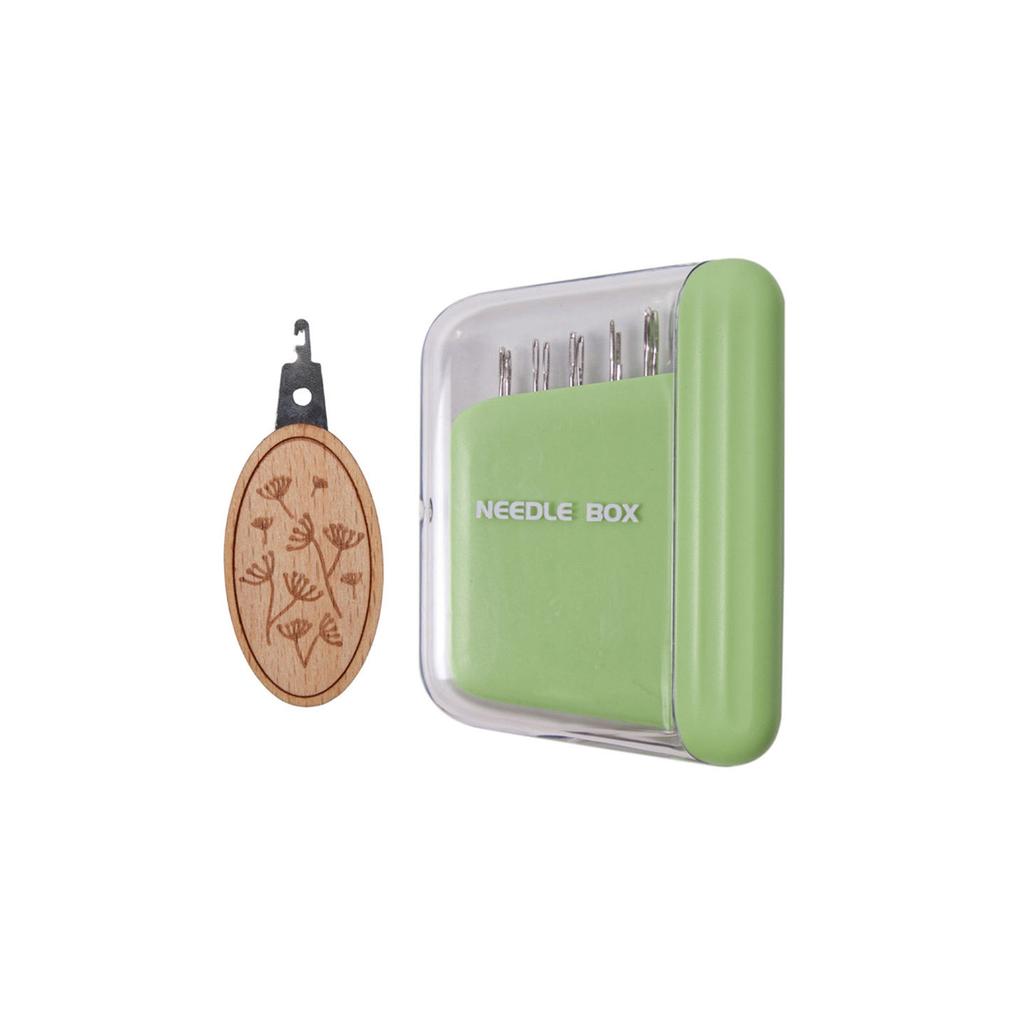 10Pcs Hand Sewing Needle Set with Magnetic Box Metal Embroidery Needle with Threader for Sewing Quilting and Embroidery