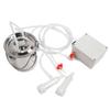 Máquina de Ordenha Elétrica 3L Mãos Livres Balde de Aço Inoxidável Tubo de Copo de Silicone Portátil Máquina de Ordenha por Impulso 100‑240V Plugue UE