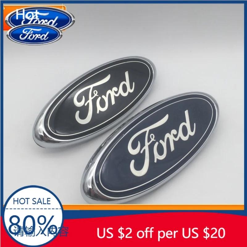 Car Sticker 2026 Ford New 2025 Hot 1pcs 3D for ford blue black 146mmx58mm Car Front Head Hood Bonnet Emblem Rear Tail Bumper Tru