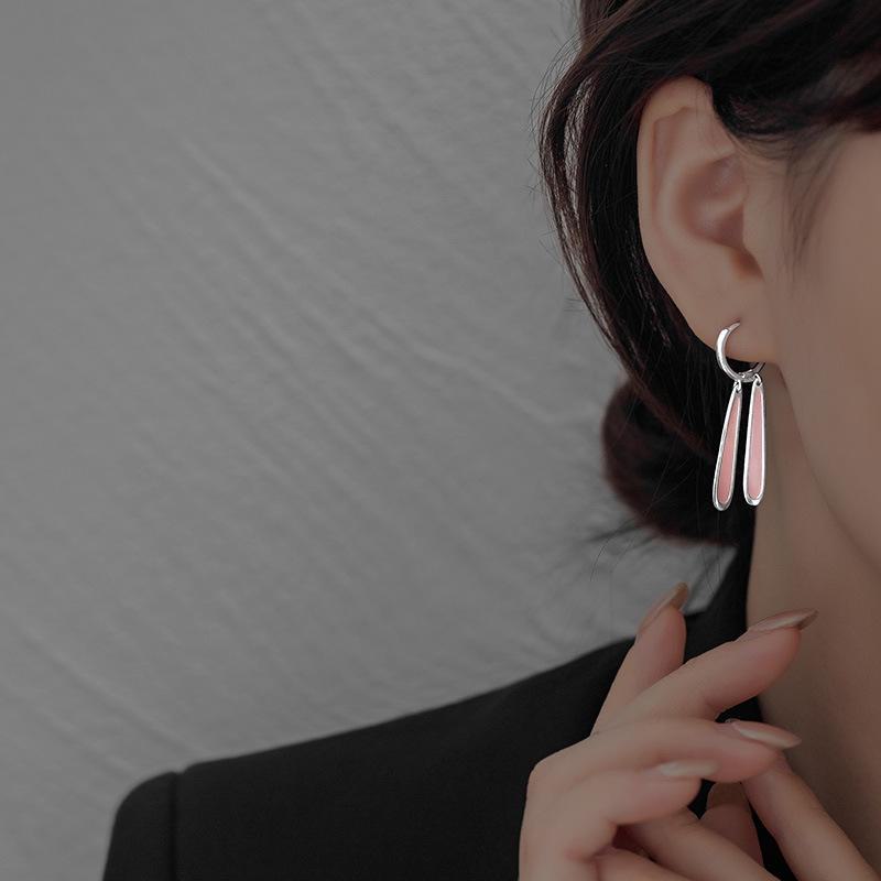 Banyan Tree S925 Silver Pink Rabbit Ear Earrings - Cute Gift for Girlfriends