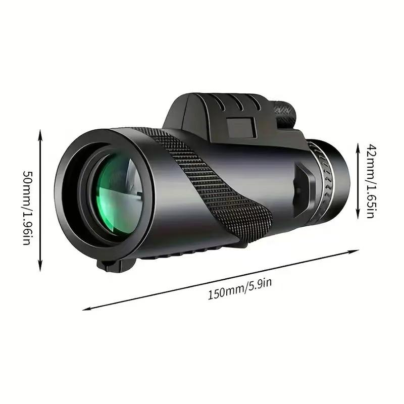 40x60 Portable Zoom HD Monocular Telescope Folding Long Distance Powerful Telescope for Hunting Sports Outdoor Camping Travel