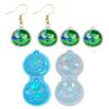 Light Shadow Keychain Pendant Silicone Mold Pumpkin Head Holographic Earrings Mold DIY Ornaments Mould for Birthday Gift