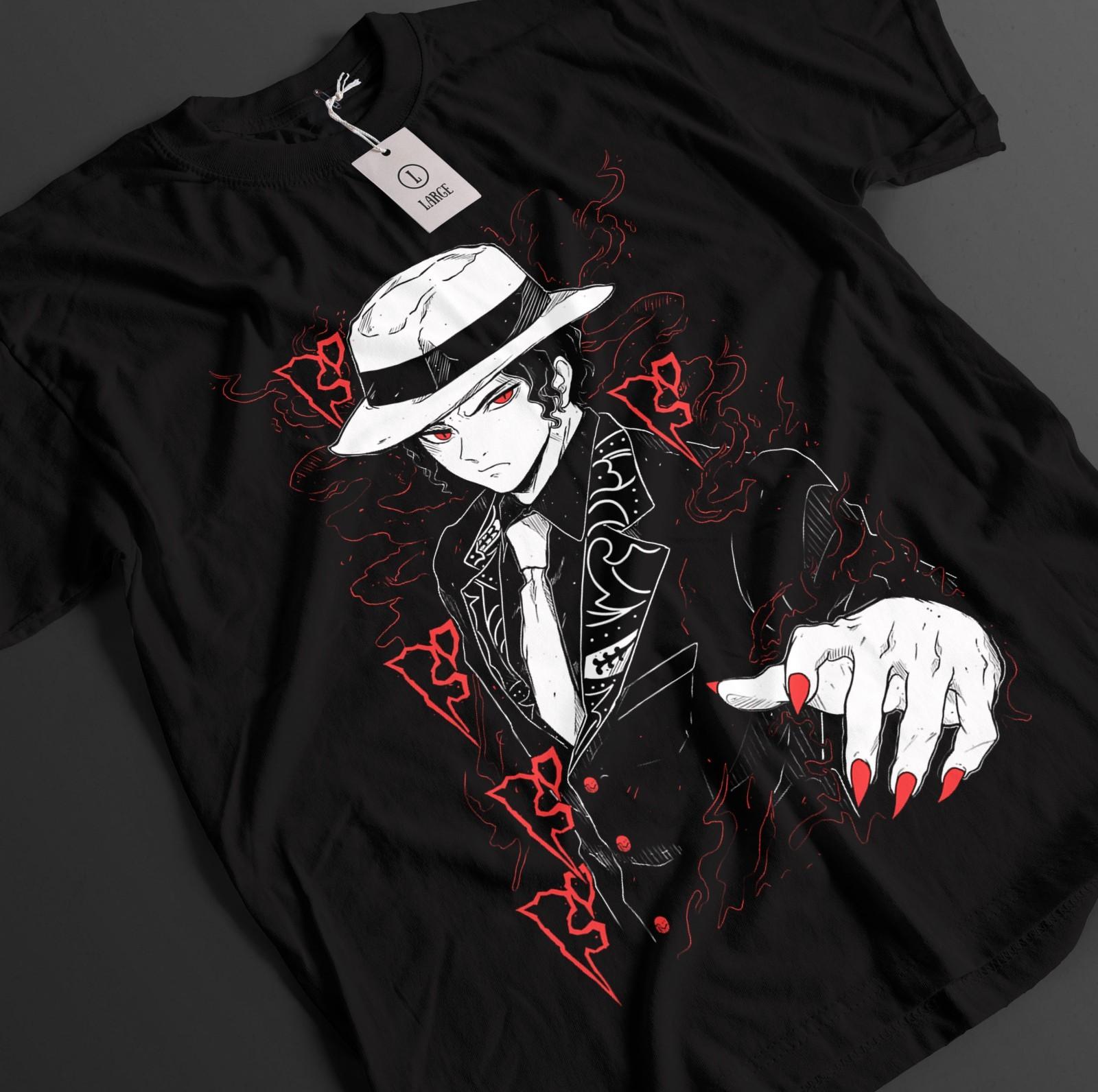 

Demon Slayer Shirt Muzan T-Shirt Mens Womens Tees Top Tanjiro KNY Doma Anime Akaza Top Kokushibo Tee S