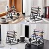 Barbell Themed Pen Display Stand Paint Brush Holder Desk Pen Organizers Rack for Office Desktop Storage and Organization