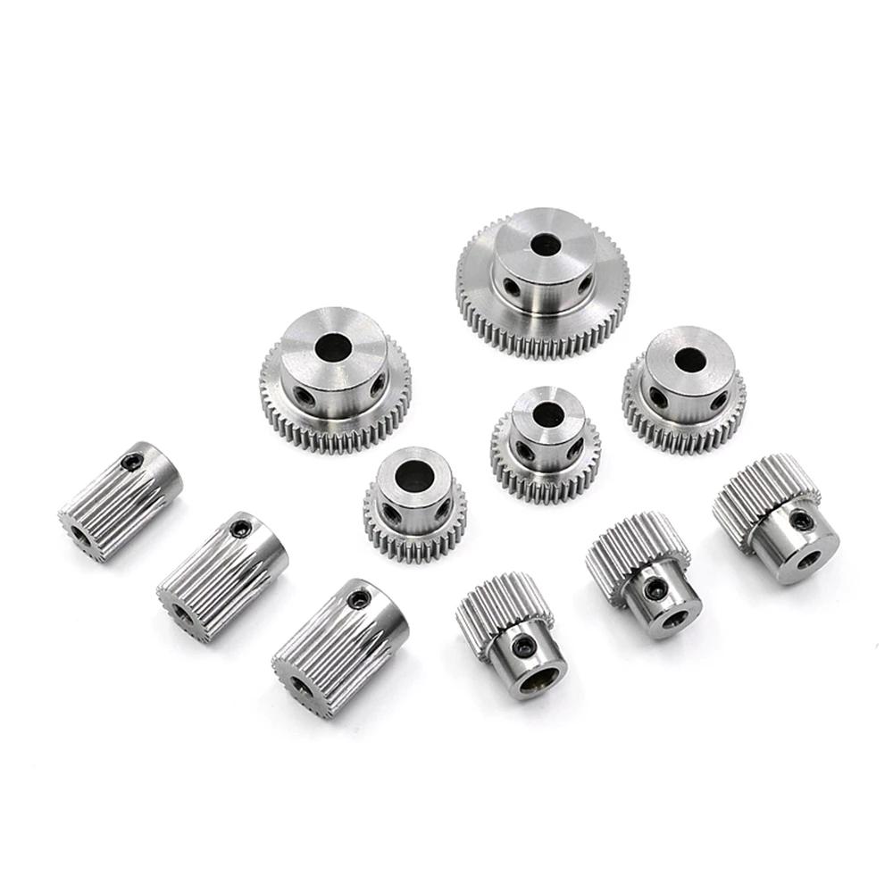 0.5M Spur Step Metal Gear 20-60 Teeth Motor Boss Gear Hole 4/5/6/7/8/10mm DIY Model Wheel