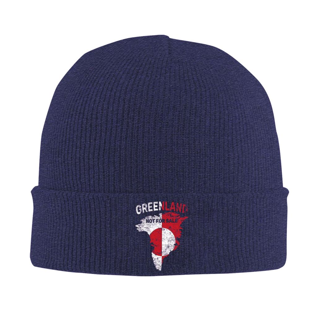 Greenland Not For Sale Map Knitted Hat Fashion Caps Men Women Gym Beanie Hats Autumn Winter Graphic Warm Soft Bonnet Hats