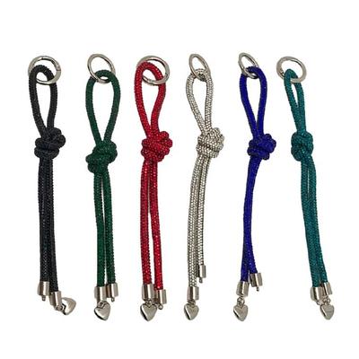Sophisticated Heart Shaped Pendant Rope Shimmering Love Heart Chain Pendant Phone Lanyard for Mobile and Bag Decoration
