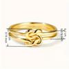 Ladies' Fashionable and Personalized Knot Ring, Creatively Designed, Suitable for Both Men and Women's Daily Casual and Simple Style