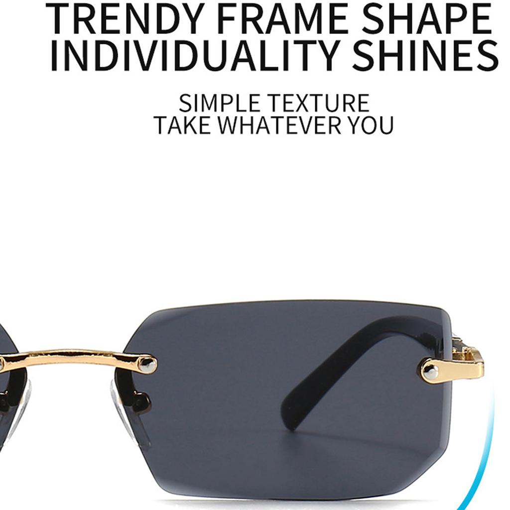 1pcs Men and Women Black Box Fashion Trend Borderless Y2K Summer Beach Driving Glasses Women Glasses Men Glasses