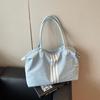 2025 Women's Sporty Korean Striped Minimalist Tote Bag - Large Capacity, Versatile for Travel & Casual Use