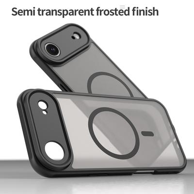 For iPhone 17 Air 17 Case Semi-Transparent Frosted Matte PC+TPU Anti-fingerprint Translucent Cover For iPhone17