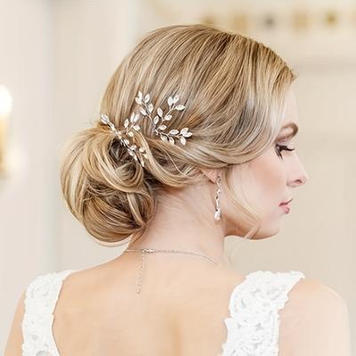 1 Stück Kristall Haarnadeln Clips für Frauen Braut Haarschmuck Hochzeit Haarschmuck Strass Party Haarnadel Kopfschmuck