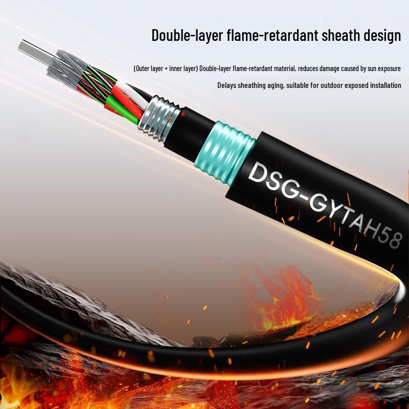 Dasheng Light Outdoor Heavy Armored Flame Retardant Railway Fiber Optic Cable