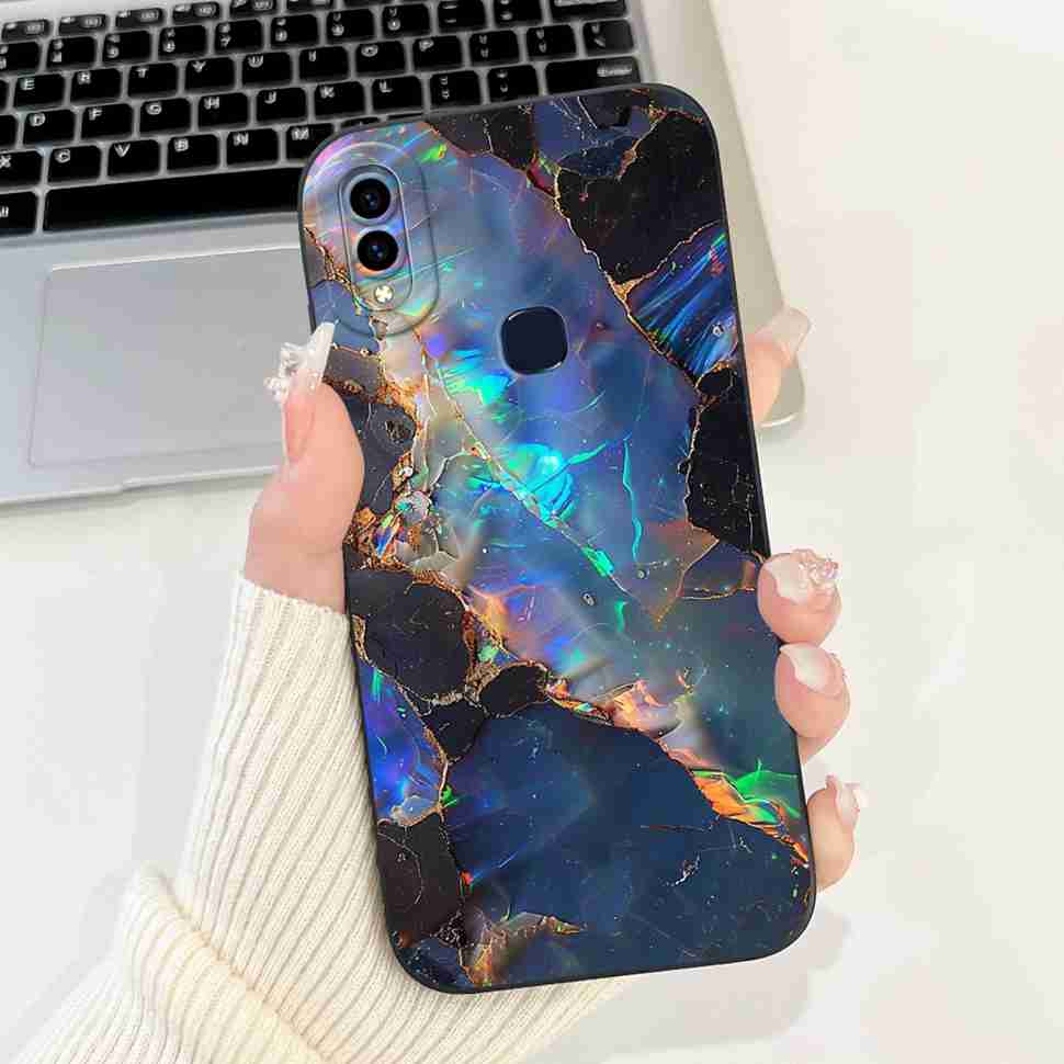 For Vivo V9 1723 Case Vivo V9 Youth 1727 1726 Fashion Flowers Soft Silicone Back Cover For Vivo Y85 Y85 6.3" Protective Cases