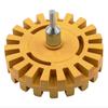 Gear Shaped Glue Removal Plate 4 Inch Decal Eraser Wheel Practical Car Pneumatic Wheel  Car Cleaner