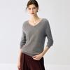 Lekasha Kaschmir V-Ausschnitt Strickpullover