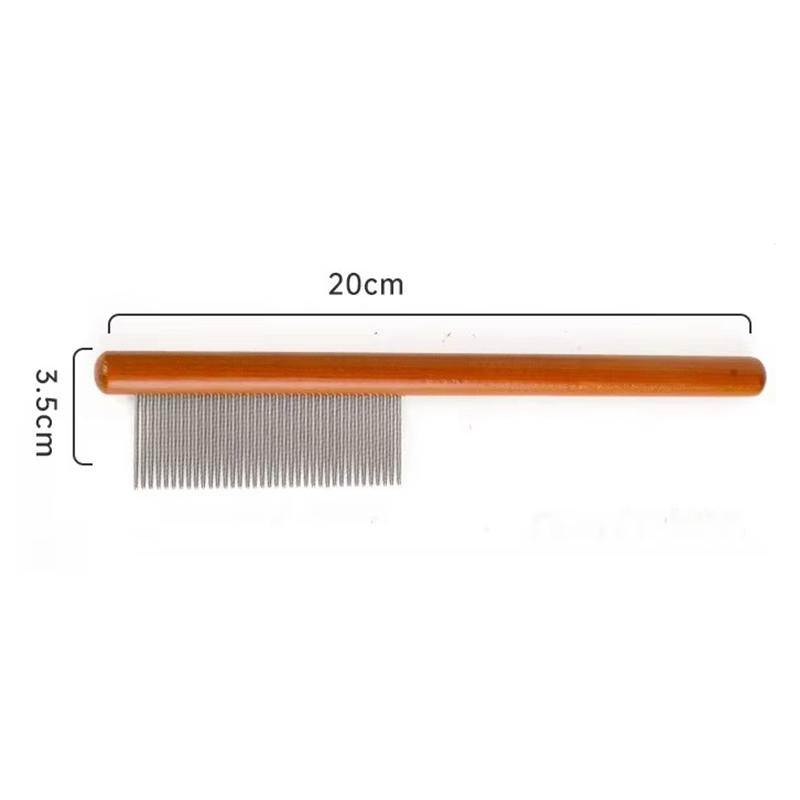 Wood Lengthening Cat Comb Retro Portable Professional Pet Cat Grooming Comb Convenient Storage Dog Hair Trimmer Cleaning Hair Pet Cleaning Products