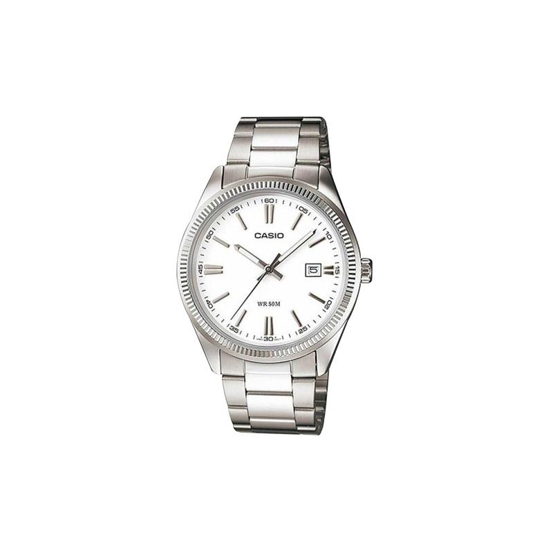 

Casio ENTICER Series Business Casual Classic Pointers Quartz Movement Stainless Steel Strap Japanese and Korean Watch Men s Watch White MTP-1302D-7A1 білий