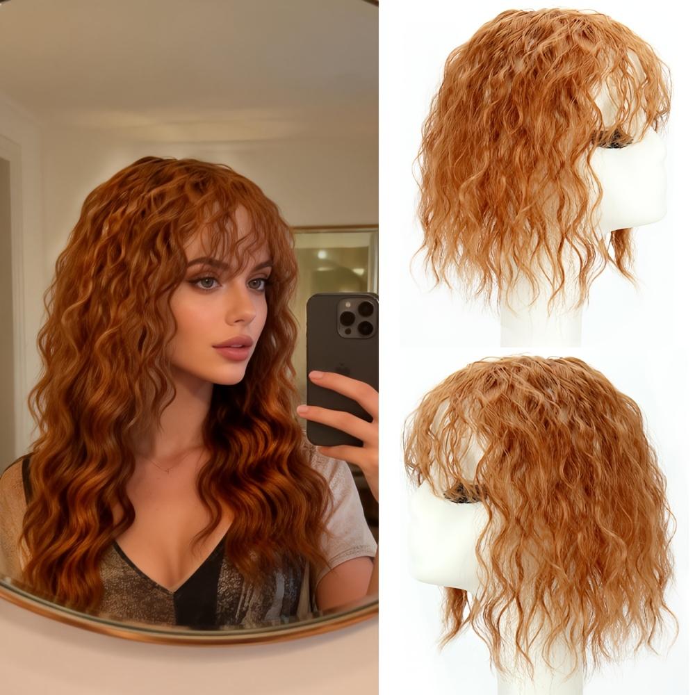 The Water Wave Top Hair And Bangs Add Volume for Women, Making Thinning Hair Less Visible with -Looking Clips That Seamlessly Blend for Everyday Use