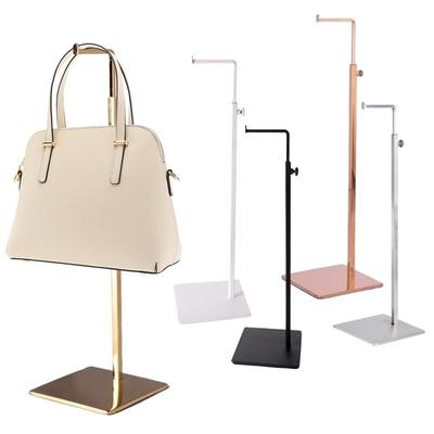 Stainless Steel Bag Show Shelf Gold Silver Polished Wallet Holder Stand Adjustable Handbag Display Shelf Bags Earphone Headphone