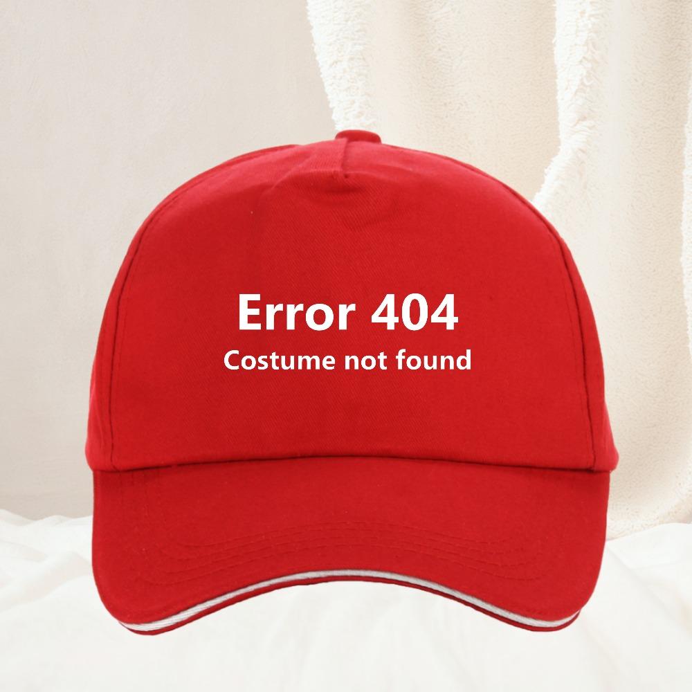 Error Costume Not Found Halloween Funny Coding Coder Baseball Cap Fashion Unisex and Women Visors Hat Birthday Gifts