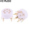 Ceramic 7PIN Tube Socket GZC7-Y-B PCB Board For EC92 6J1 6J4 6J5 6A2 6H2 1A2 6Z4 6X4 Vacuum Tube Amplifier Audio DIYGood product