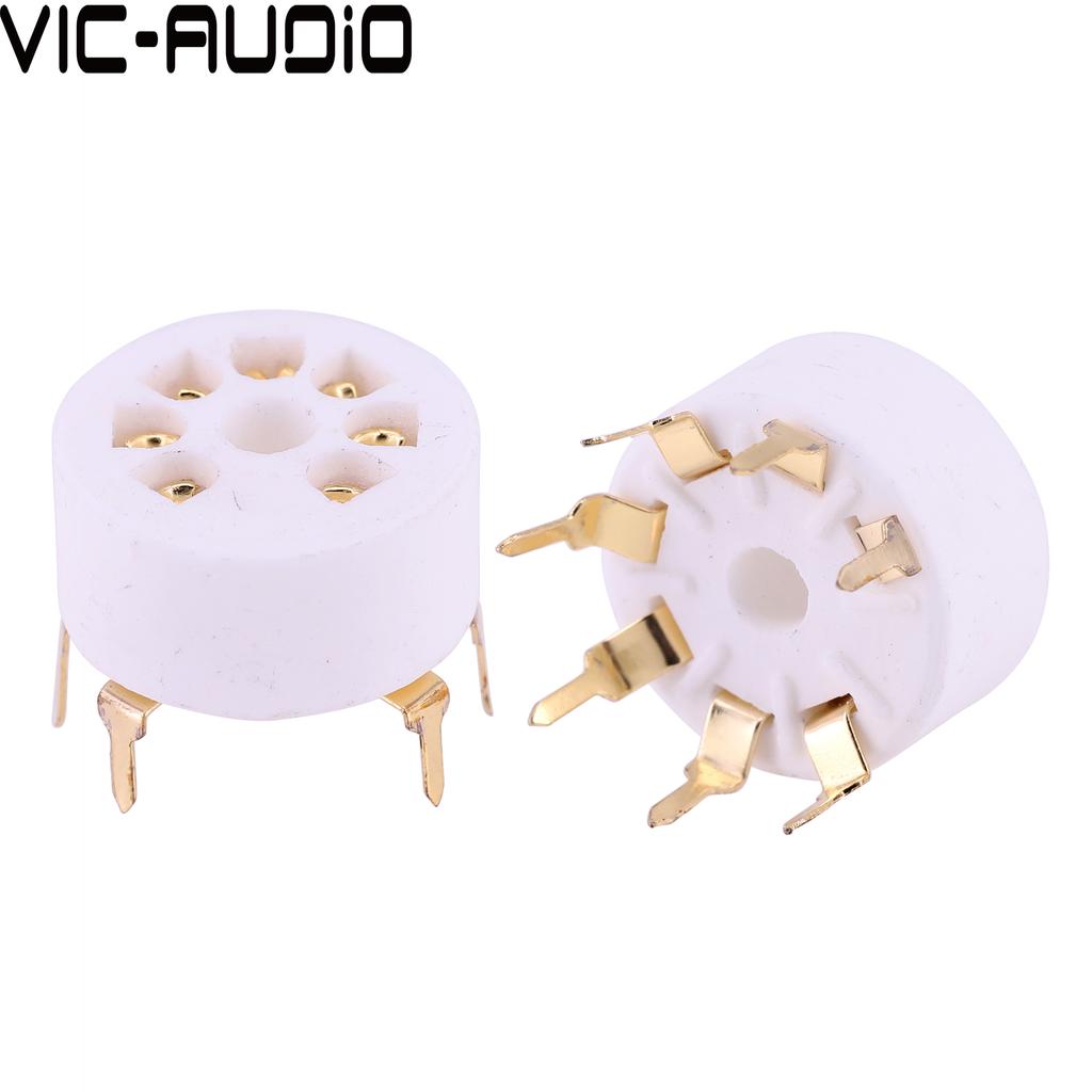 Ceramic 7PIN Tube Socket GZC7-Y-B PCB Board For EC92 6J1 6J4 6J5 6A2 6H2 1A2 6Z4 6X4 Vacuum Tube Amplifier Audio DIYGood product