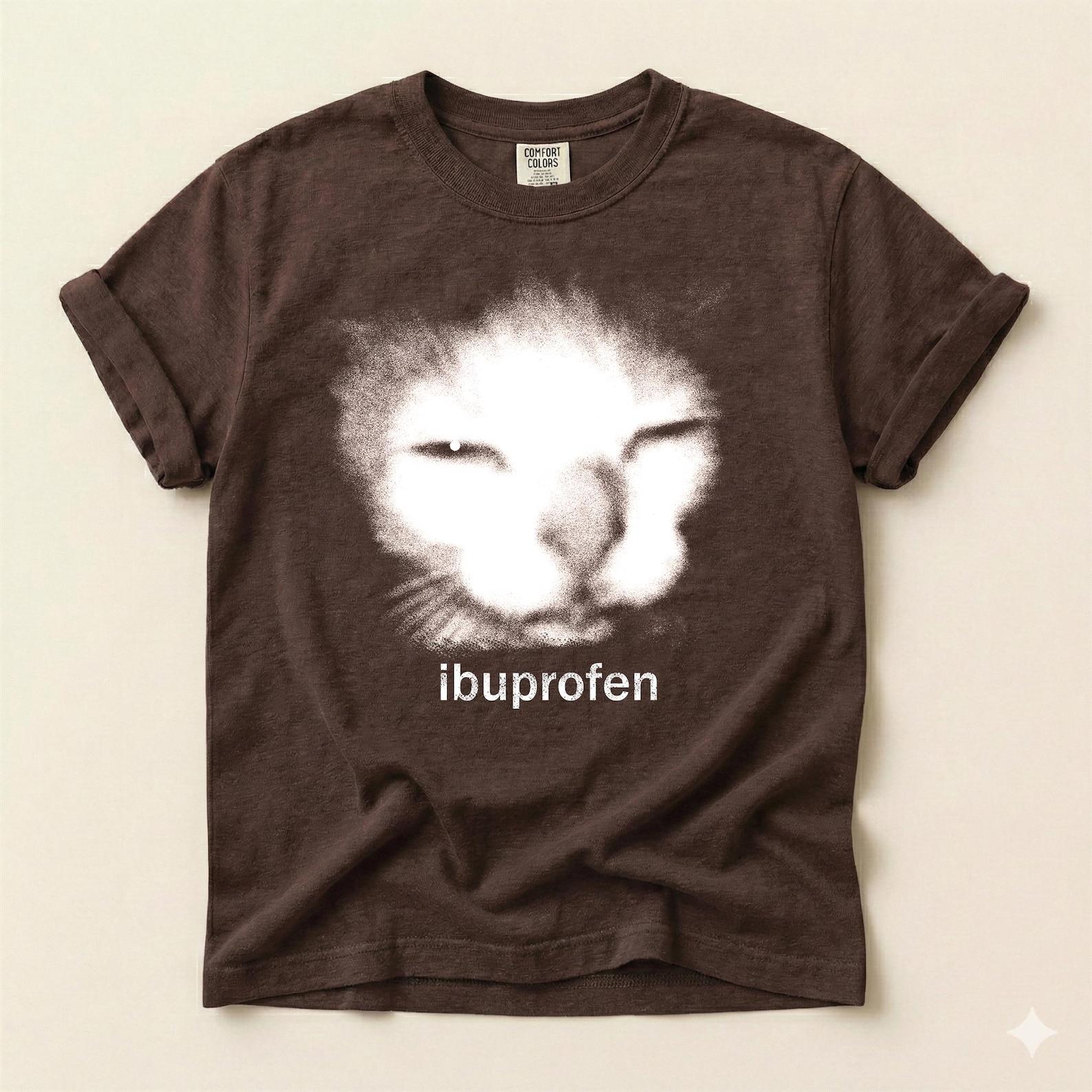 I need Ibuprofen Funny Vintage Graphic Cat T-Shirt, Silly Kitten T-Shirt, Meme Shirts 3XL