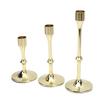 3 Pcs Candlestick Holder Steel Vintage Tall Metal Taper Candle Holders with Round Base for Table Wedding Housewarming