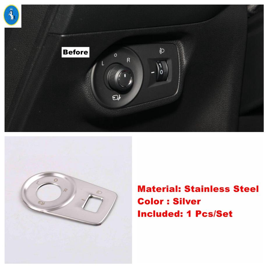

Stainless Steel Silver Auto Glove Box Sequin / Rear Air Outlet / Door Bowl Panel Accessories Cover Trim For MG 5 MG5 Warning lights