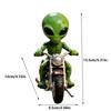 Resin Alien & UFO Statue, Creative Gnome Ornament for Garden Decoration