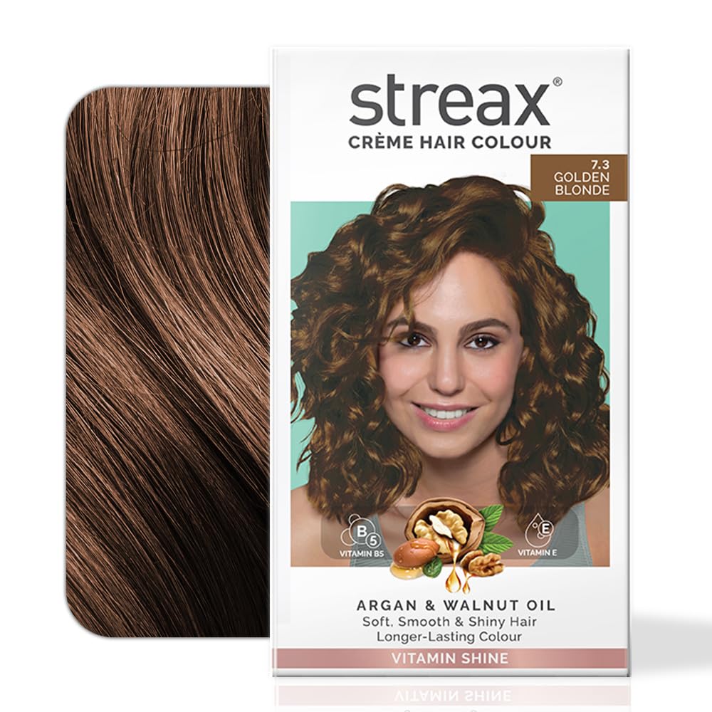 Streax Permanent Hair Colour Cream For Women 100% Grey Coverage Long Lasting 120 Ml Pack Of 1 Golden Blonde