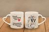 Caucasian Shepherd Dog, Caucasian Ovcharka - cup with a dog, adorable cup with a heart-shaped handle, universal gift from the Art-Dog brand