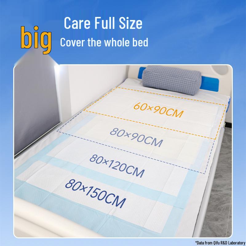 Qifu Extra Thick Waterproof Disposable Pads for Elderly Incontinence - Special Adult Care Diapers