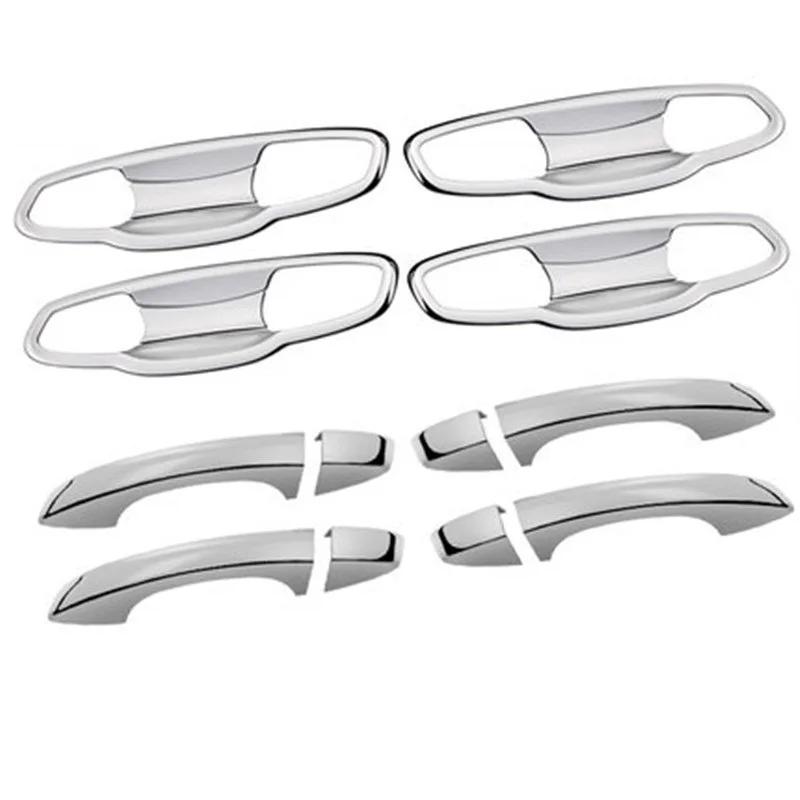 For Volkswagen VW GOLF 7 MK7 2013- Chrome Door Handle Bowl Trim Car Side Door Handle Cover Trim Sticker Styling Accessories